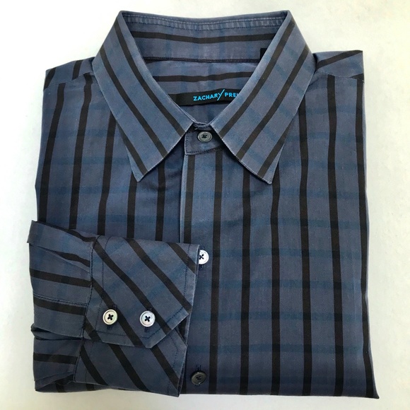 Zachary Prell Gingham Button Down - L - Picture 1 of 5